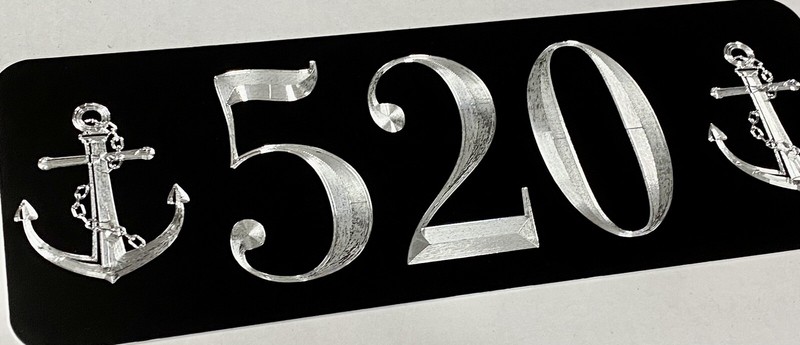 Personalized Anchor Custom Beach Lake House Number Street Address Sign 14x5 Gift gallery