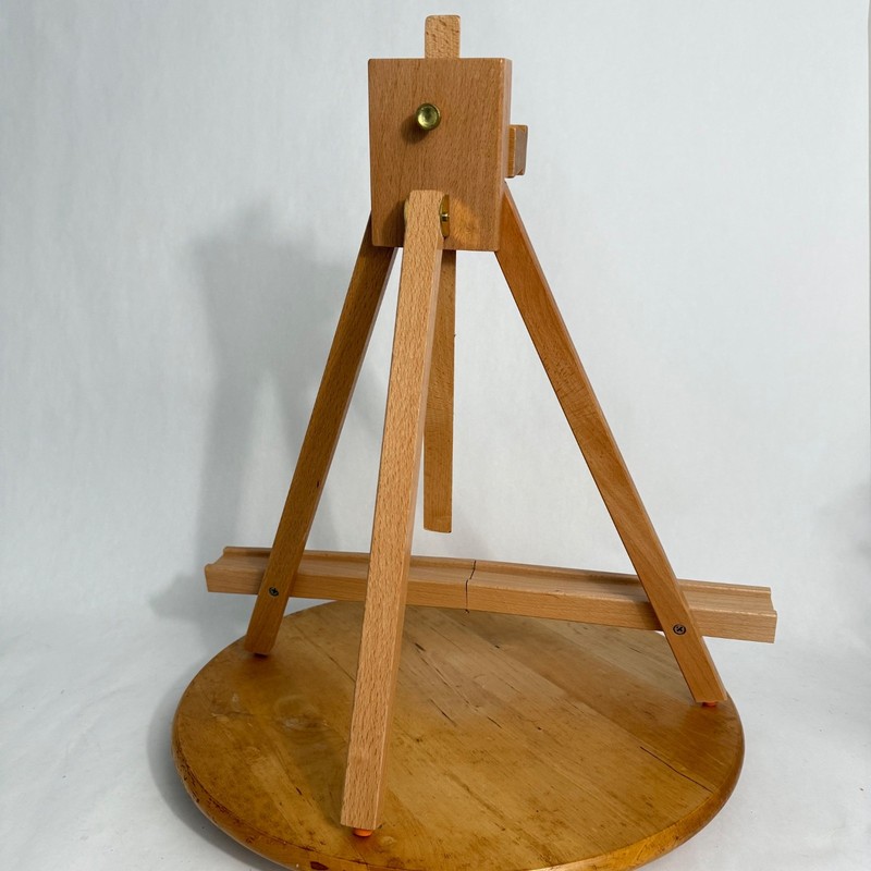 Handcrafted Artist Table Top Artist Easel Display Stand Folding Wooden A-Frame gallery