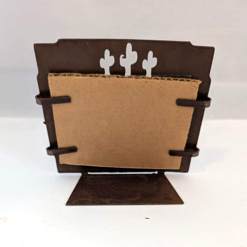 Handmade Cactus Picture Frame Horizontal Metal Table Top 5784 gallery