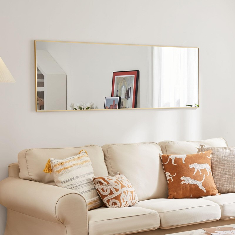 Olixis Gold Full Length Mirror 60X16 For Bedroom Full Body Mirror Stand Hanging gallery