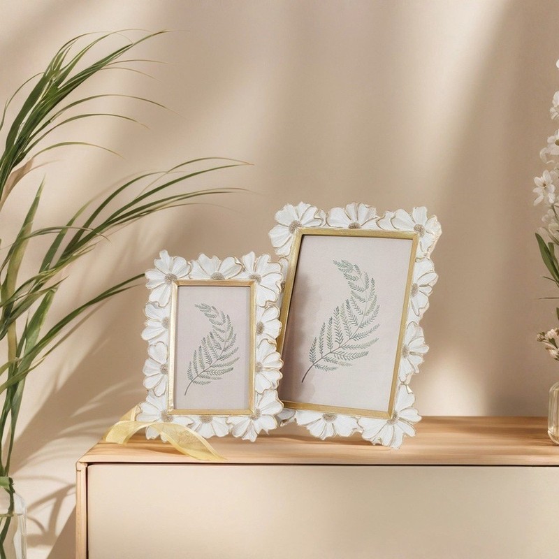 Elegant Gold Picture Frames Set for Photos 6x8in 4x6in 3x5in Resin Build gallery