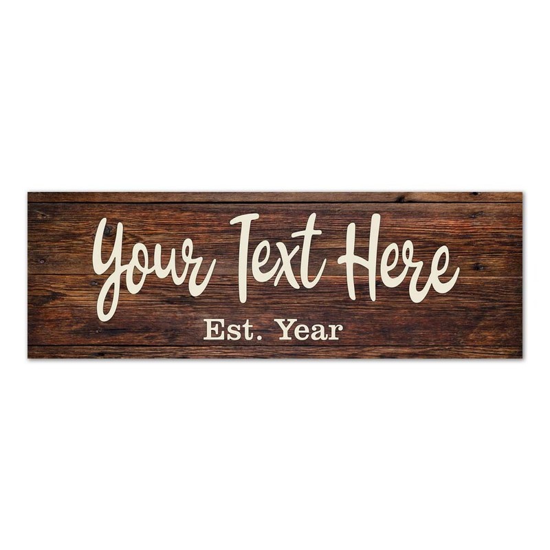 Products Personalized Last Name Rustic Looking Wood Sign Gift B3-06180028123