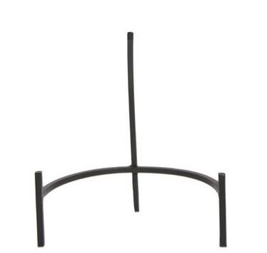 (2pcs pack) Versatile Glass Display Stands Iron Stand Stained Glass Black Iro…