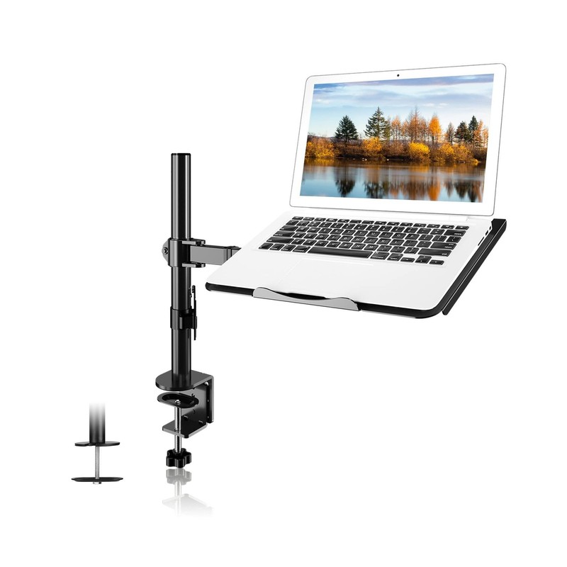 Suptek Single Laptop Notebook Desk Mount with Tray for 13-27 in… Fast USA SHIP