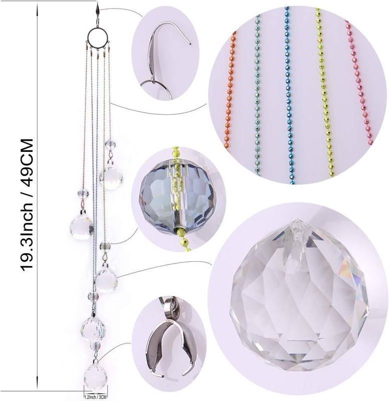 Crystals Ball Prisms Suncatcher Hanging Ornament Rainbow Maker for Home,Garde... gallery