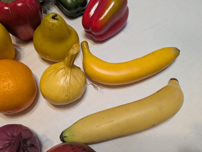 Lot 16 Artificial Plastic Mixed Fruits & Vegetables Home Decor Realistic Display gallery