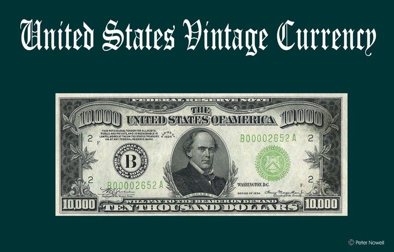 Tin Sign 8 x 12 – 10,000 dollar bill 1934 Wall Mount BMSBIZ Collectors Series