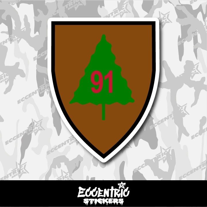 91st Infantry Division Vinyl Sticker