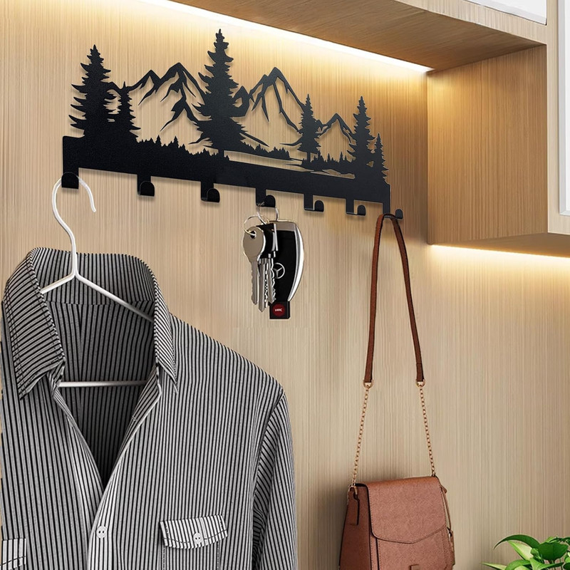 Metal Key Holder Wall Mounted Key Hooks Key Holder for Wall Key Organizer Rack gallery