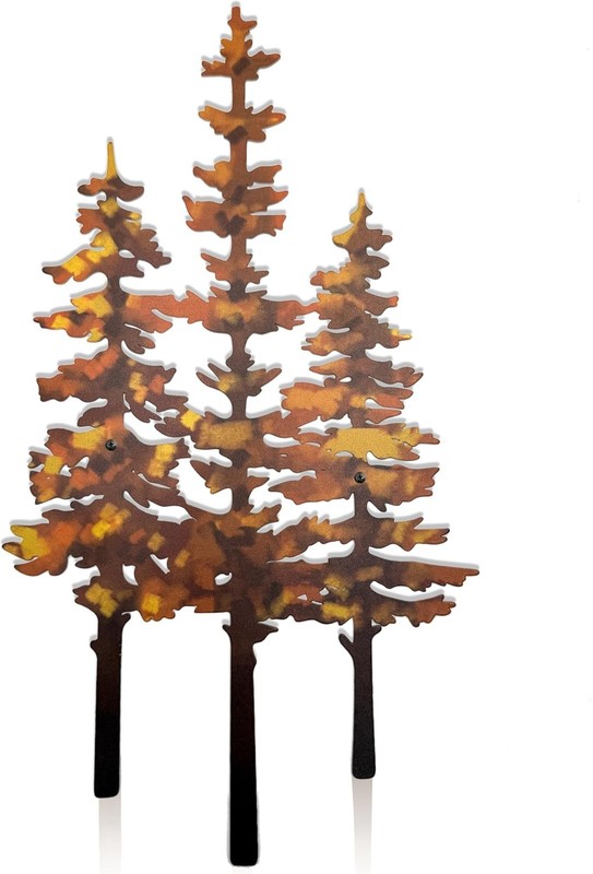 Metal Tree Wall Decor, Rustic & Cabin Decor for Home Office Farmhouse Indoors an