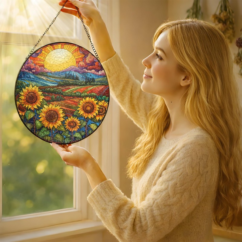 10Inch Stained Glass Suncatcher for Home Decor, Gifts, and Special Occasions gallery