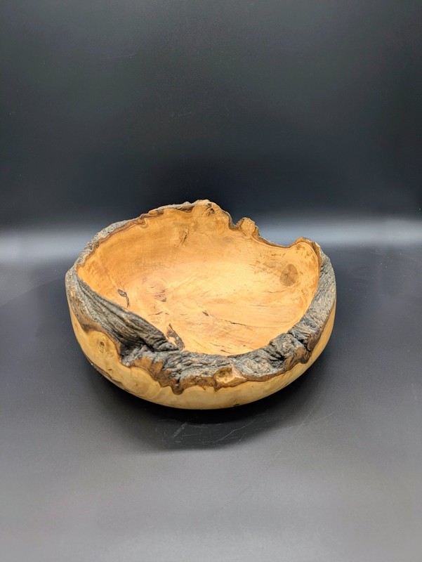 Stunning Hand-Turned Live Edge Centerpiece Bowl