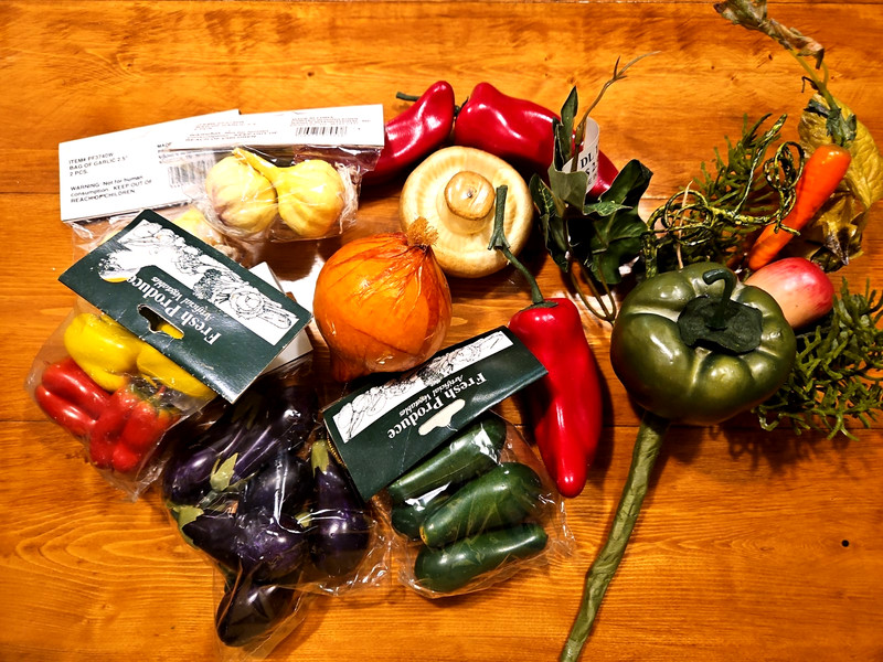Lot Of 11, Various Artificial Produce Items