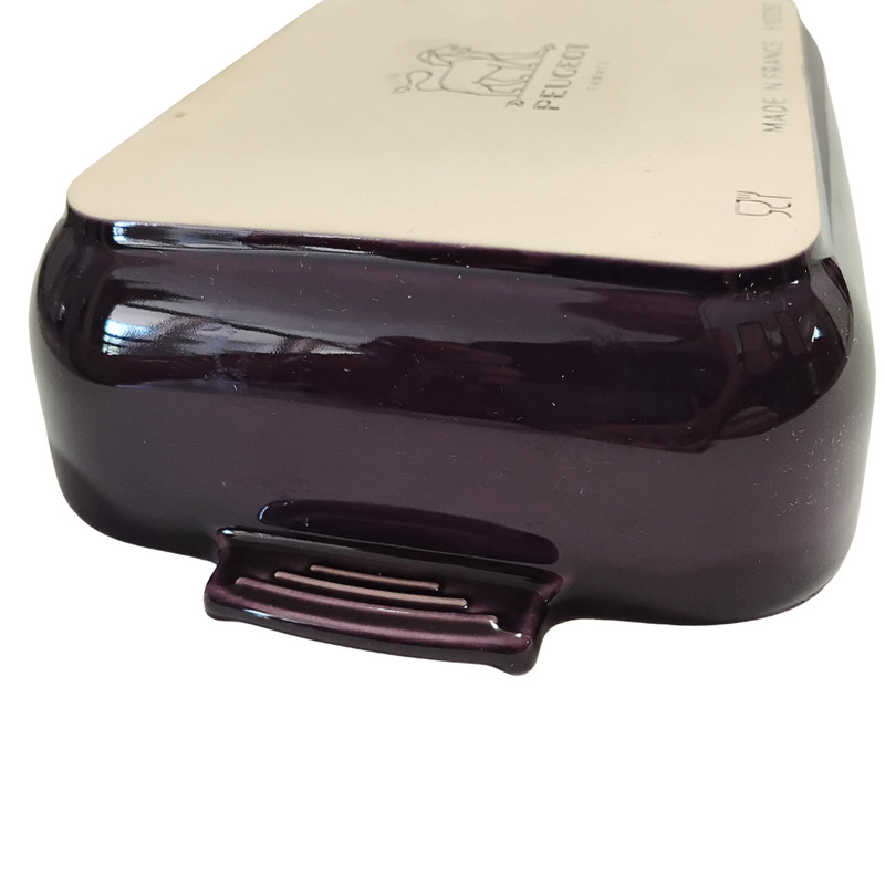 Peugeot Rectangular Trinket Dish | Aubergine Purple | Made in France | Decor gallery