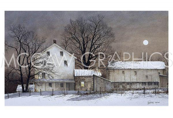 Full Moon, Ray Hendershot, Wall Art Print Poster 13″ x 19″ 879