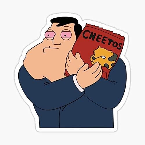 American Dad High Stan Cheeto Sticker – Quality, Multi -Surface, Indoor/Outdoor