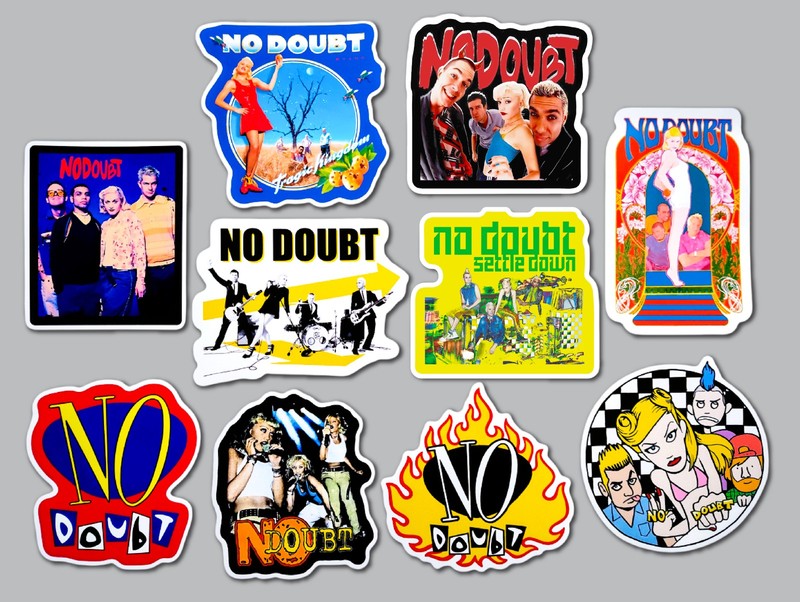 No Doubt Vinyl Sticker Lot (10 Stickers) ska reggae punk grunge 90s sublime gwen