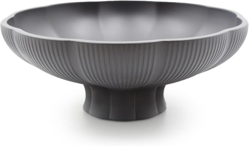 Concrete Decorative Fruit Bowl – 10″ Morden Aesthetic Bowls – Petal-Shaped