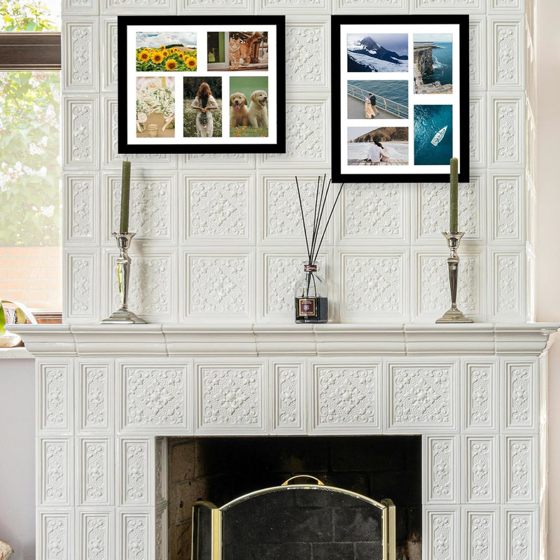 11x14 and 4x6 Collage Frame for 5 Photos Wall Hanging Black Multi-Frame gallery