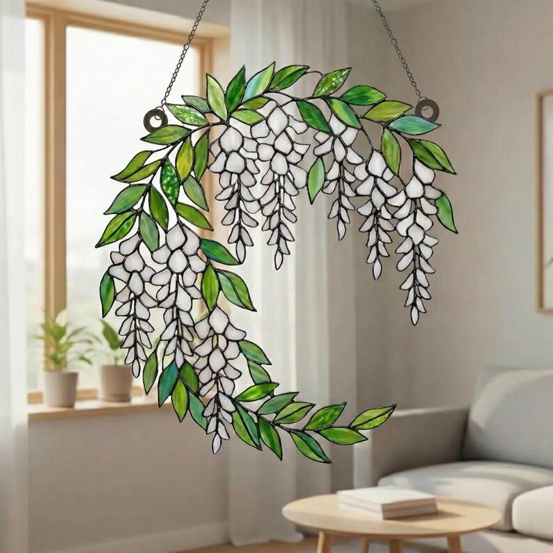 Wisteria Purple Flower Suncatcher Acrylic Window Decor gallery