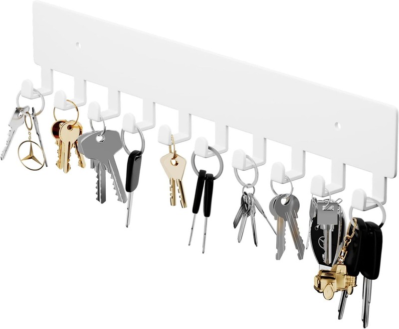 GTK Key Holder for Wall Key Hooks with 10 Hooks Wall Mounted Key Holder for H…