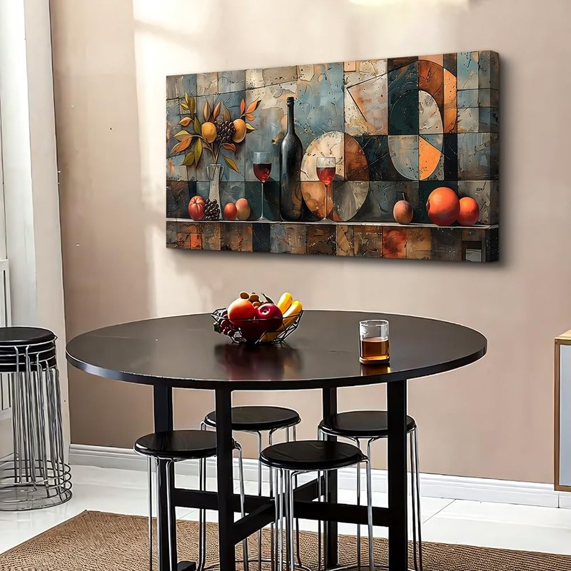 Wall Art For Kitchen Wall Decor For Living Room Dining Room Decorations Wine ... gallery