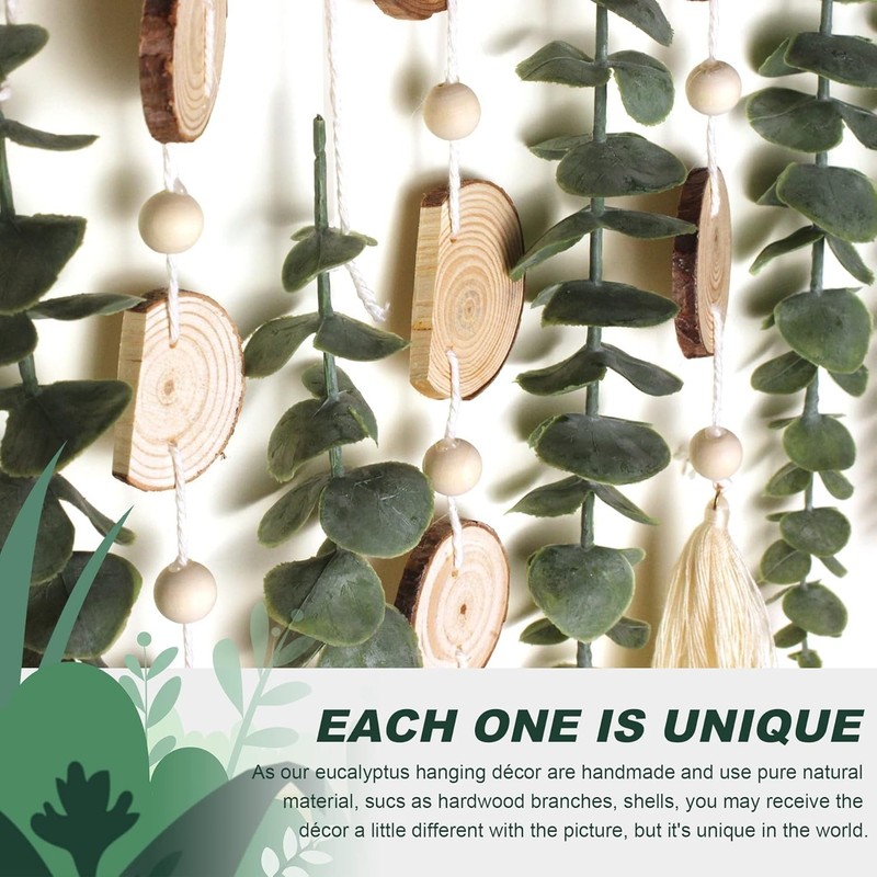 Eucalyptus Wall Decor Faux Greenery Leaves Stems Rustic Farmhouse Decor gallery