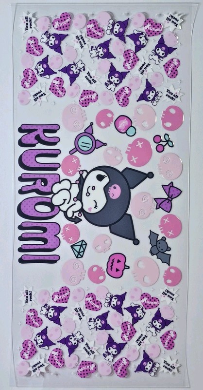 Kuromi UV DTF Transfer Sticker Wrap Tumbler UVDTF BUY 10+ GET COMBINED SHIP