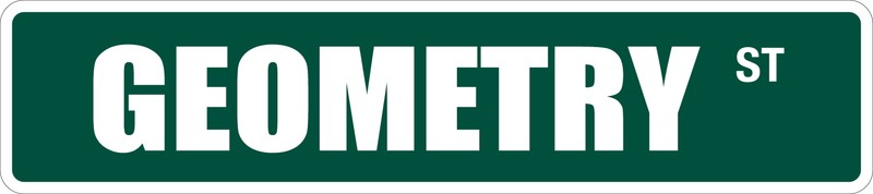 *Aluminum* Geometry 4″ x 18″ Metal Novelty Street Sign SS 1523