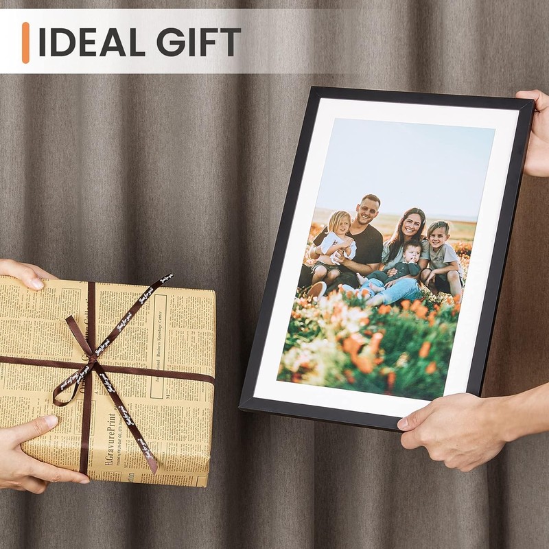 11x17 Classic Black Frame for Vertical or Horizontal Display - Gift-Ready gallery