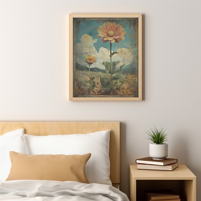 Vintage BOTANICAL Garden Wall Art, Retro Floral Nature Decor, Flower Bud Garden gallery