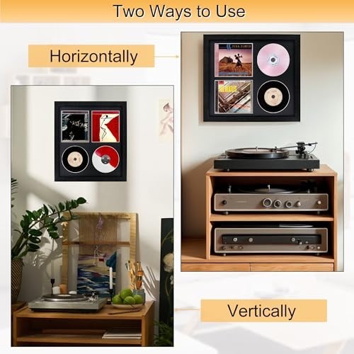 Double CD Frame with Booklet - Display Case for 2 CDs & CD Box, Wall Mountable gallery