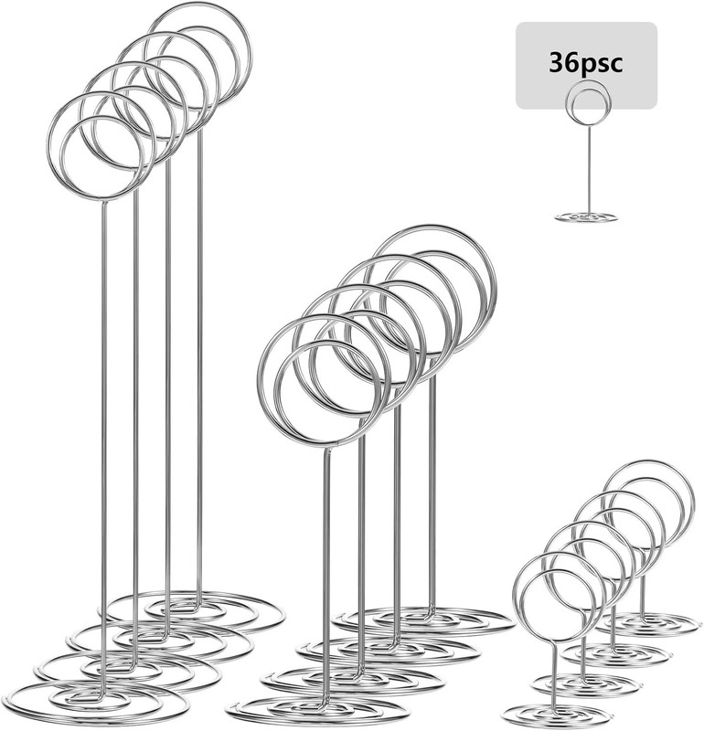 36 Pieces Table Holders 3 Size Place Card Holder Ne