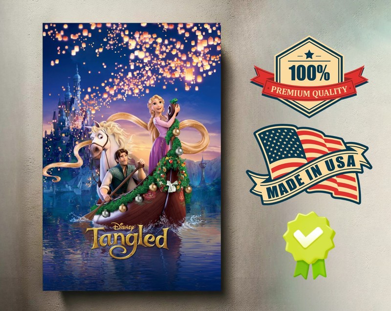 Tangled (2010) 8×12 Metal Movie Poster 🔥🍿