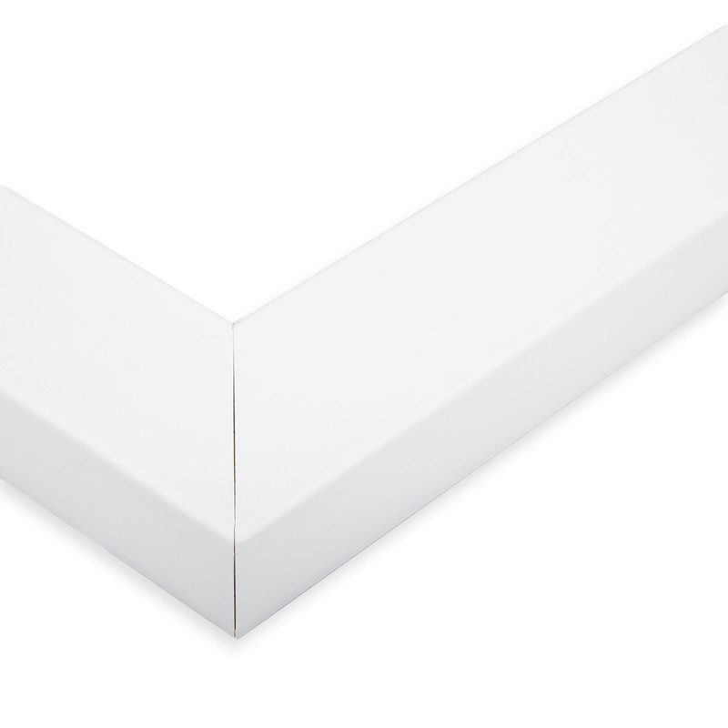ArtToFrames 1.75" Custom Poster Frame Modern White Wood 2032 Large gallery