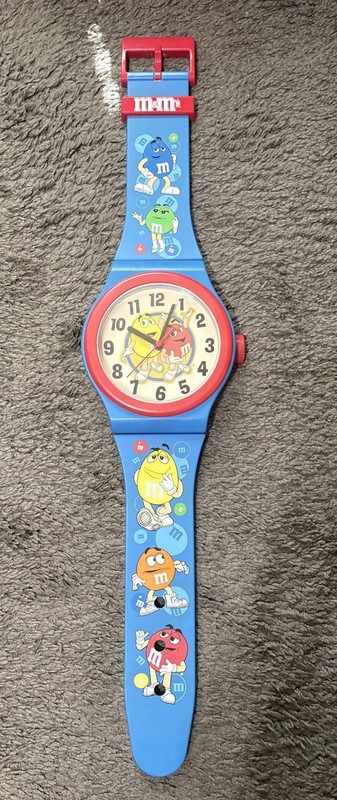 DEFECTIVE Vintage MMs 3 Foot Watch Wall Clock Officially Licensed Colle G3D