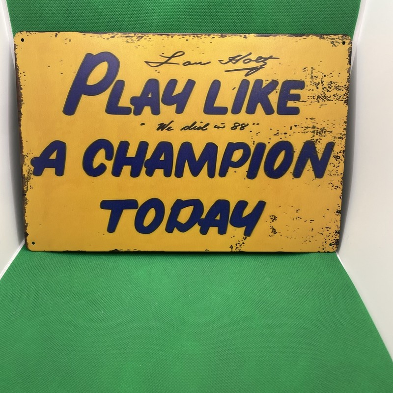 Notre Dame -“Play like a Champion Today Sign"-Metal Sign