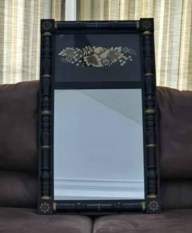 Vintage Lambert Hitchcock Federal-Style Gold Leaf Wall Mirror gallery