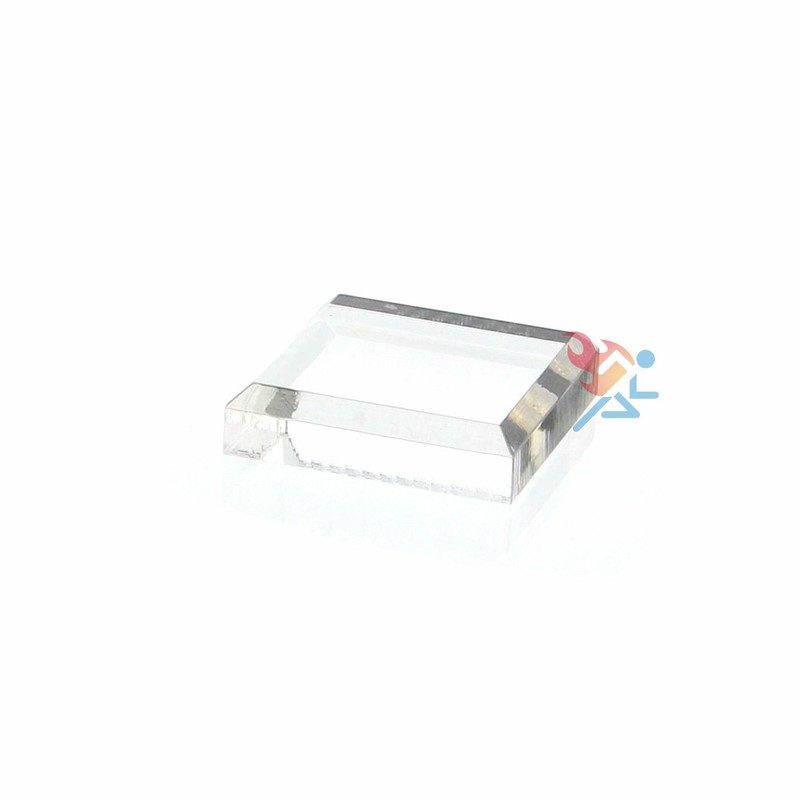 Acrylic Display Stand Block Base with Beveled Edge, 3 Pack (1/2″ H x 1-1/2″ W)