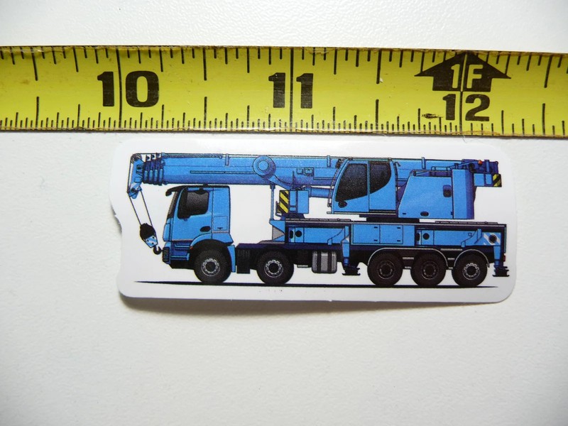 HEAVY DUTY TRUCK MOUNTED CRANE SMALL STICKER DECAL CONSTRUCTION FUNNY