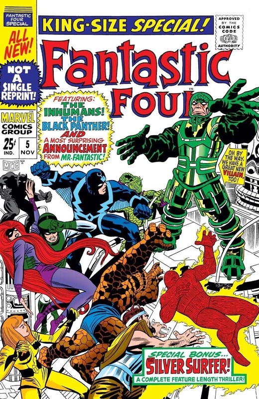 FANTASTIC FOUR ANNUAL #5 COMIC BOOK COVER Poster print 11"x17" gallery