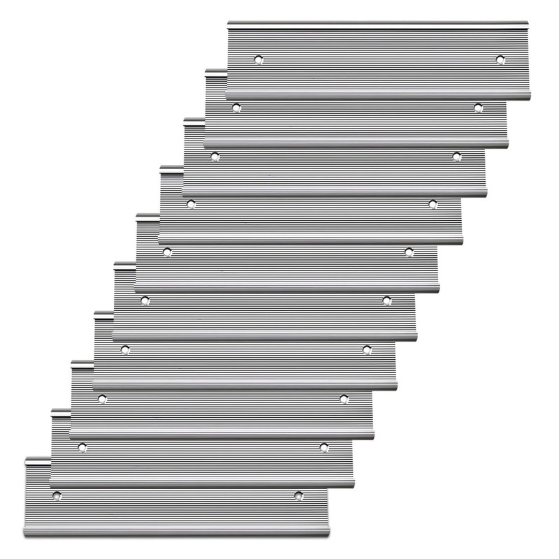 Aluminum 2×8 Wall Mount Name Plate Holders Office Door 10 Pack Aluminum Name