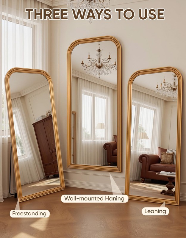 71"x32" Oversized Full Length Mirror, Extra Large Floor Mirror Freestanding o... gallery