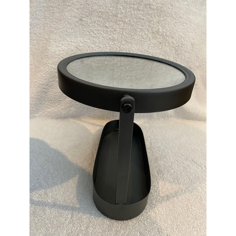 Modern Swivel Tabletop Vanity Mirror With Cosmetic Holding Tray - Brand New gallery
