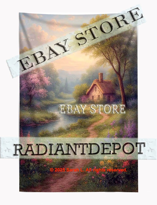 Nature Landscape tapestry photography background room fabric poster 39X59 in