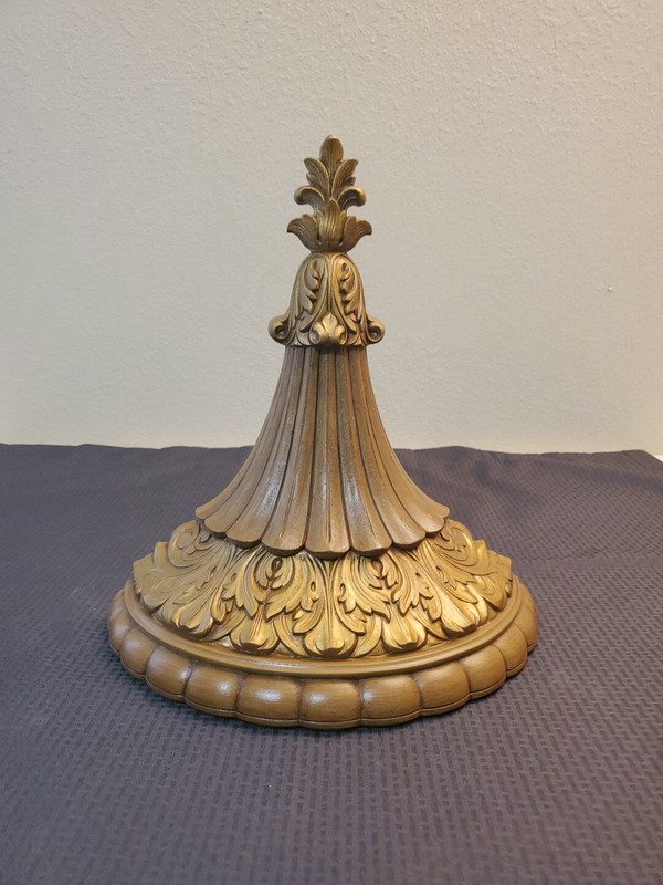 Wall Pocket Planter Gold Ornate Shelf Home Interiors Hanging Corbel 13x12x5”