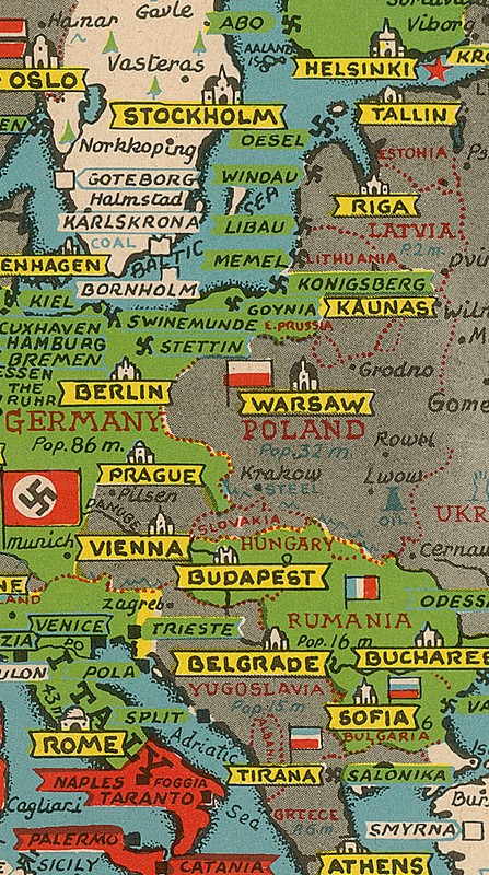 BUY WORLD WAR II BONDS AND STAMPS ADVERTISMENT MAP gallery