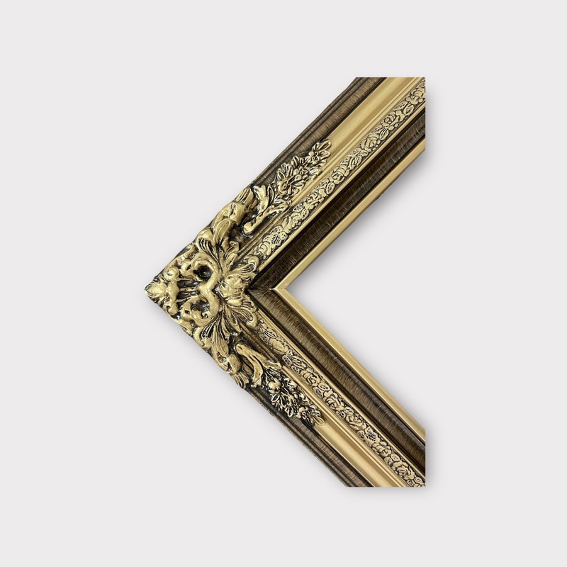 22 x 28 In Stock-Traditional compo ornate wood frame, distressed gold, vintage