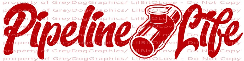 Pipeline Life Vinyl Decal Pipe Liner Layer Sticker Oil Gas