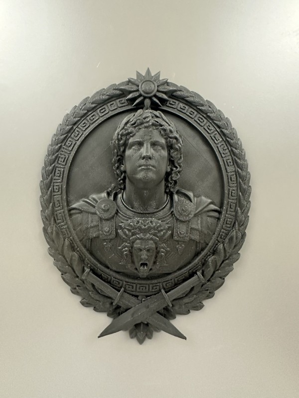 Alexander the Great Wall Medallion Greek Warrior Bust Medusa Armor Relief Plaque gallery